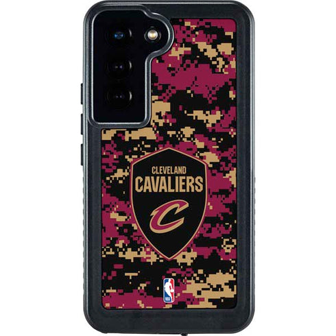 NBA Cleveland Cavaliers Digi Camo Galaxy S24 Waterproof Case